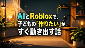第2回 AIとRobloxで、子どもの「作りたい」がすぐ動き出す話